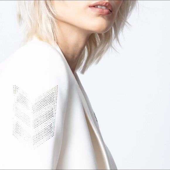 NWT $538 Zadig Voltaire Visko Strass Embellished Blazer - Picture 7 of 10